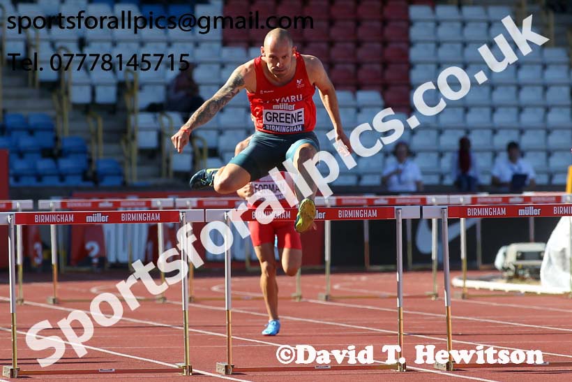 Mens 400 metres hurdles, Muller British Championships, Alexander Stadium, Birmingham. Photo: David T. Hewitson/Sports for All Pics